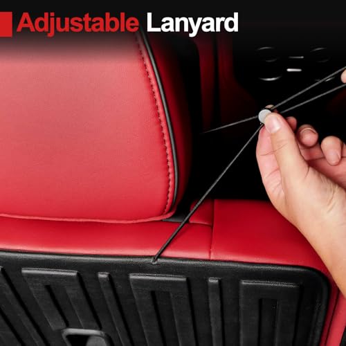 Backrest Mats for Acura MDX 2022-2026, All Weather TPE Black Second Row Seat Back Cover Mat Replacement for Honda Pilot 2023-2026 - color: Second Row Backrest Mat