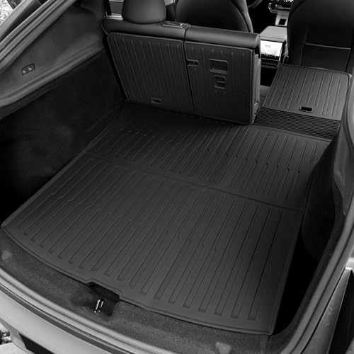 Cargo Mat for 2025 2026 Tesla Model Y Juniper Accessories (Not fit Standard), Full Coverage All Weather Trunk Cargo Liner with Backrest Protectors for Model Y 5 Seats