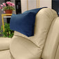 Adjustable Headrest Pillow for Recliners and Armchairs - Non-Slip Velvet Cushion for Neck Support and Pain Relief (Navy) - color: Navy