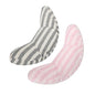 Kids Car Seat Travel Neck Pillow Soft Neck Support Cushion Car Seat Belt Cover Cushion Pillow Car Seatbelt Shoulder Pad Head Neck Support Pillow Seat Strap Pillow for Car Airplane Pushchair Travel - color: Gray Strips+pink Strips