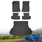 Hutisya-Floor Mats & Cargo Liner Set Fit for 2015-2026 Ford Mustang (NOT for Mustang Mach E) All Weather Protection Anti-Slip & Durable TPE Full Set Liners Automotive Accessories-Black - style: 19)For Mustang 2015-2026 Full Set