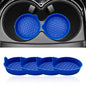 4-Pack Universal Cup Holder Coasters, Black Silicone Inserts - Keep Your Car Clean with Non-Slip & Spill-Proof Coasters for All Vehicles (Blue) - color: Blue