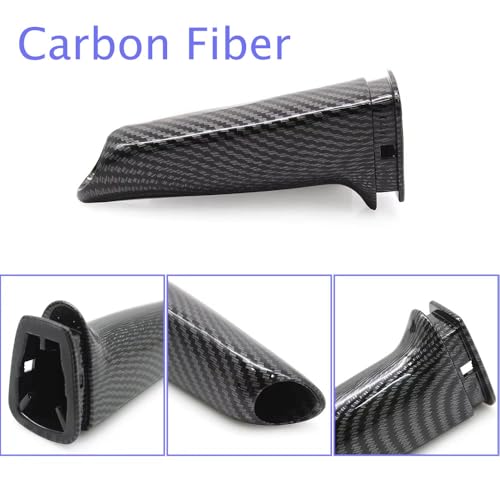 Interior Handbrake Brake Handle Grip Outer Cover Lever Trim Replacement for BMW 1/3/5/6 Series X1 X3 Z4 E81 E82 E87 E90 E91 E60 E61 E64 E84 E85 (Carbon) - color: Carbon