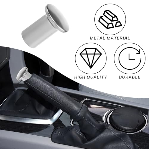 2 Pcs Turn Knob Drift Button, E-Brake Handle Handbrake Emergency Cover, Hand Spin Turn Lever Knob Lock Button, Aluminum Replacement Car Accessories Compatible with GT86, FRS, BRZ