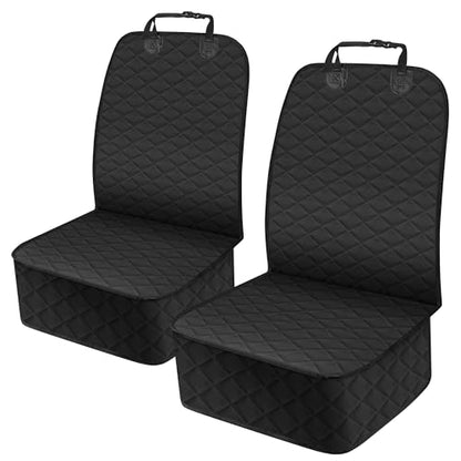 2 Pack Front Dog Seat Cover, Waterproof Car Seat Covers for Dogs Nonslip Scratch-Proof Dog Seat Cover Front Seat Cover for SUV, Sedans,Trucks,Cars - S, Black - size: Small (2-Pack)