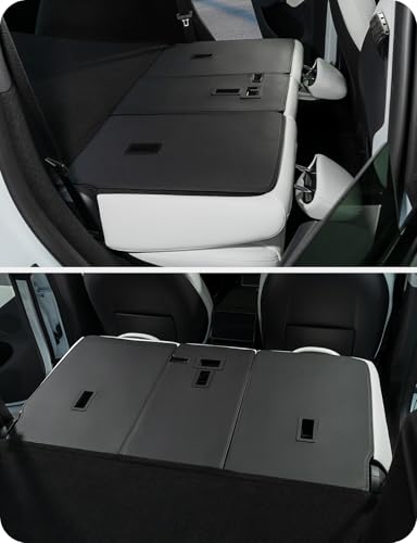 BASENOR Rear Seat Back Cover for 2026 2025 Tesla Model Y Juniper 5 Seats All Weather Seatback Liner Backrest Mats Pet Dog Friendly Model Y Accessories 3PCS (Standard/Premium/Performance) - size: 2025 2026 Model Y Juniper