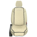 FH Group Car Seat Cushion – Neosupreme Single Front Seat Cover with Front Pockets, Airbag Compatible, Universal Fit Car Seat Cushion for Driver or Passenger Seat, SUV, Truck, Sedan & Van – Beige - color: Beige, style: Front