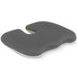 Gooo&Ma Car Seat Cushion & Office Chair Pad - Air Fiber Breathable U-Shape Cooling Cushion for Tailbone Comfort, Driving, Desk & Gaming, Ergonomic Washable Seat Pad with Non-Slip Base(Grey)