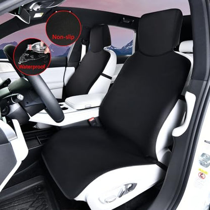 Car seat cover, waterproof protection seat cushion, anti-skid seat cushion, portable and durable dog pet seat cushion, diving material, all season universal seat cover, van, truck, SUV car Gray edge - color: Gray