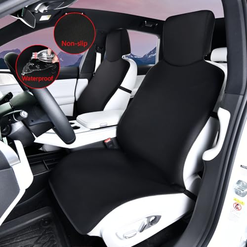 Car seat cover, waterproof protection seat cushion, anti-skid seat cushion, portable and durable dog pet seat cushion, diving material, all season universal seat cover, van, truck, SUV car Red border - color: red