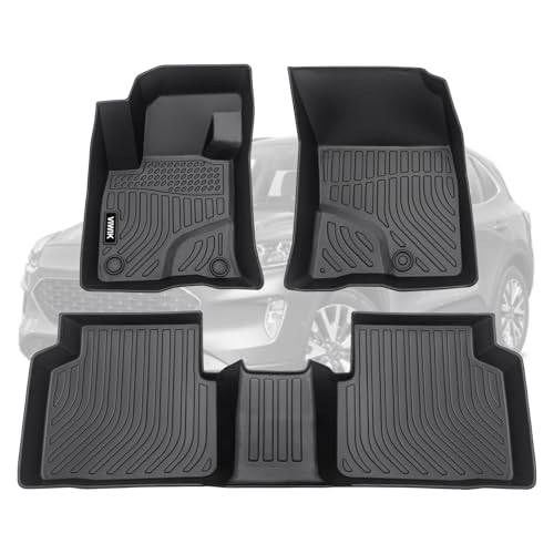 VIWIK Ford Escape Floor Mats for 2026-2020 Not Hybrid - Custom Fit, All Weather Protection, TPE, 3D Scanning Design, Non-Slip, Odorless, Waterproof, Easy to Clean, Full Coverage - size: Fit for Ford Escape 2020-2026 Not Hybrid