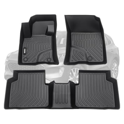 VIWIK Ford Escape Floor Mats for 2026-2020 Not Hybrid - Custom Fit, All Weather Protection, TPE, 3D Scanning Design, Non-Slip, Odorless, Waterproof, Easy to Clean, Full Coverage - size: Fit for Ford Escape 2020-2026 Not Hybrid