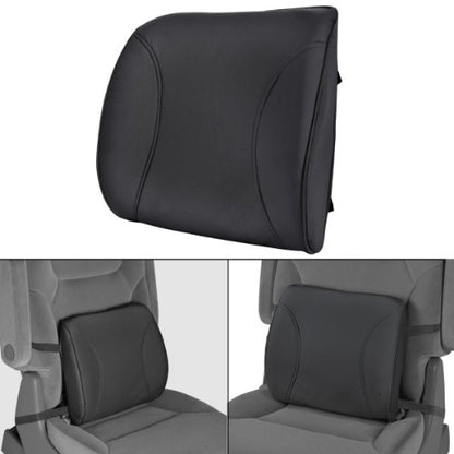BDK BS-300-BK Durable Foam Lumbar Support 3D Balanced Firmness Cushion-Lower Back Pain Relief-Best for Office Chair, Car Seat, Recliner, Black - color: Black