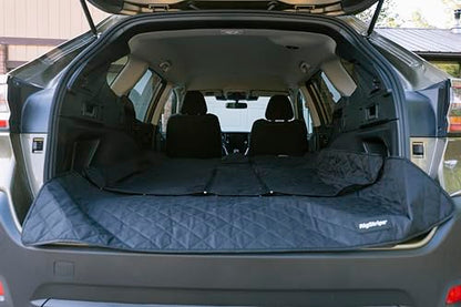 RigStrips TrunkGuard – Modular Trunk Cover with Removable Bumper Mat, Zippable Sections for Skis & Boards, Partial Seat-Down Coverage, Pet & Cargo Protector for SUVs, Crossovers & EVs