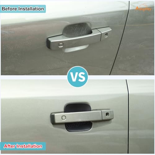 5PCS Car Exterior Door Handle Bowl Trim Covers Compatible with Land Rover Defender 110 2020-2025, ABS Outside Front Rear+Rear Trunk Tailgate Door Handle Cup Bowl Panel Scratch Protector Accessories