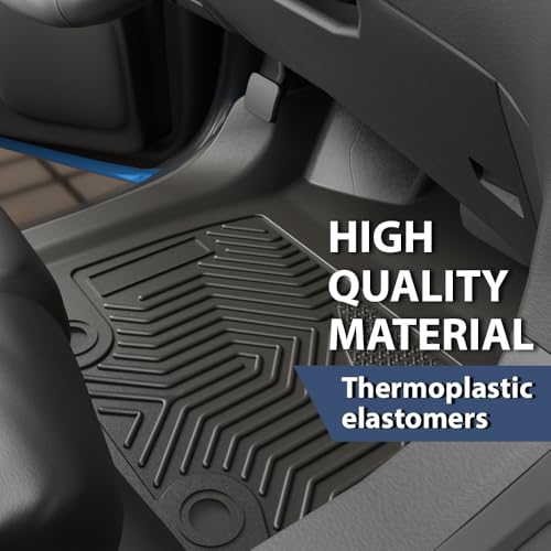 PIT66 Floor Mats Cargo Liner Compatible with 2017-2022 Honda CRV CR-V (Incloud CR-V Hybrid), Heavy Duty TPE 3-Piece Premium, All Weather Cargo Liner alfombras para carro - size: Fit Honda CR-V 2017-2022 | 3PCS