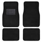 Motor Trend Premium Inter-Lock Backing Carpet Car Floor Mats - Front & Rear, Thick & Durable Auto Protection, Fits Most Cars Truck SUV Coupe Sedan - color: Black