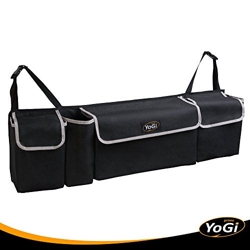 Trunk Organizer for Suv | Hanging Trunk Organizer, Cars Trunk Organizers | Waterproof, 4 Pocket Backseat Storage Solution | Easy Install, Durable and Versatile