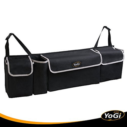 Trunk Organizer for Suv | Hanging Trunk Organizer, Cars Trunk Organizers | Waterproof, 4 Pocket Backseat Storage Solution | Easy Install, Durable and Versatile