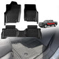 TripleAliners for Tacoma 2024 2025 2026 Double Cab Floor Mats (Fit Hybrid ONLY) All Weather Floor Liners Compatible with 2024+ Toyota Tacoma Accessories Front & Rear Mats Custom Fit(Not for Gasoline) - size: Tacoma | Hybrid | 2024+