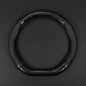 gunhunt 1 PC Car Breathable Steering Wheel Cover, Carbon Fiber Non-Slip Steering Wheel Protector, Wear -Resistant Steering Wheel Sleeve, Four Seasons Universal Steering Wheel Set (D -Shaped) - size: D shape