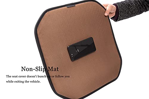 Wood Beaded Car Seat Cushion Cooling Car Office Chair Beaded seat Covers for Cars Truck Seat Cushion Large Wooden Bead Covers Autumn Summer 1-PC (1-Coffee-FD) - color: Coffee