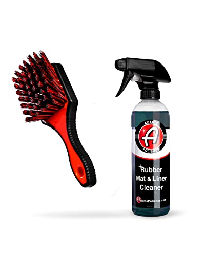 Adam's Polishes Rubber Mat & Liner Cleaner Bundle - Protectant & Rubber Floor Mat Cleaning Solution for Car Detailing | Deep Cleans & Restores Mats, Truck Bed Cargo Liners, Trunk Mat Accessories