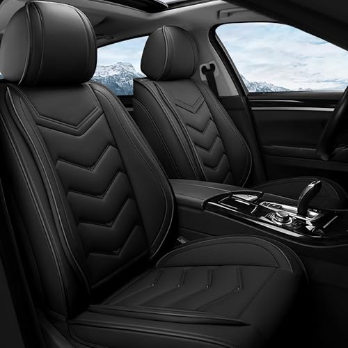 Car Seat Covers Fit for Ford F-150/F-250/F-350 2009-2026, Stylish Sport Seat Cover, Waterproof Wear-Resistant Premium Car Seat Cover，Ford F-150 Seat Covers. (2 Pcs Front/Pure Black) - color: Pure Black, size: Standard 2 Seats