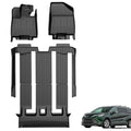 2021-2025 Sienna Floor Mats 7-Seat Compatible with Toyota Sienna (without Vacuum & Fridge Box) - Custom Fit TPE 3 Row Floor Liners - All Weather Floor Mats for Toyota Sienna Accessories 2021-2024 2025 - style: (5)Toyota Sienna 2021-2025 Floor Mats