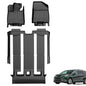 2021-2025 Sienna Floor Mats 7-Seat Compatible with Toyota Sienna (without Vacuum & Fridge Box) - Custom Fit TPE 3 Row Floor Liners - All Weather Floor Mats for Toyota Sienna Accessories 2021-2024 2025 - style: (5)Toyota Sienna 2021-2025 Floor Mats