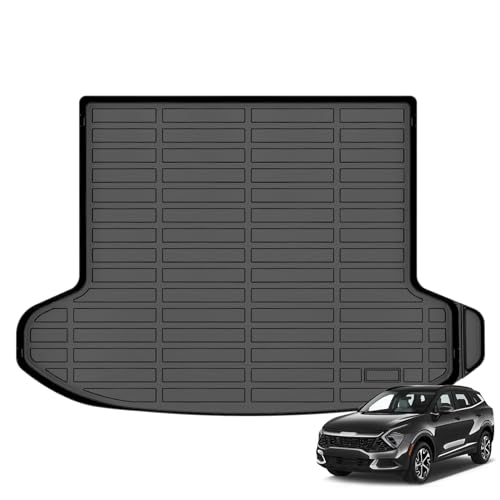 GINOWY-Cargo Liner for Kia Sportage & Sportage Hybrid 2023-2025, TPE All Weather Trunk Mat for Kia Sportage 2024 Durable Waterproof Car Mats Easy to Clean Black - style: For KIA Sportage 2023-2025