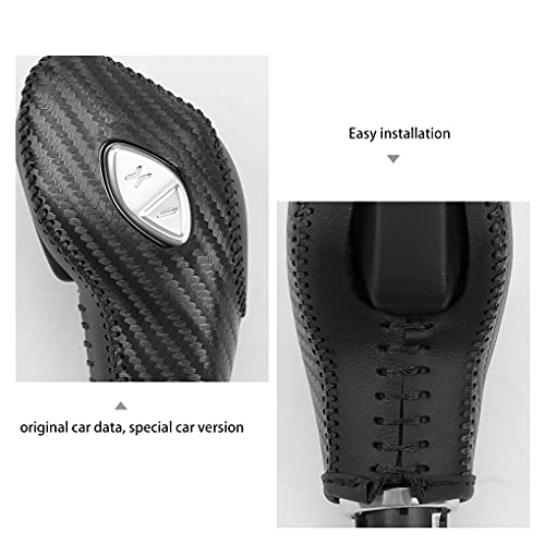 Auto Car Leather Gear Shift Knob Cover for Ford EcoSport Escape/Fusion/C-Max Energi Wagon/Fiesta/Focus/Transit Accessories