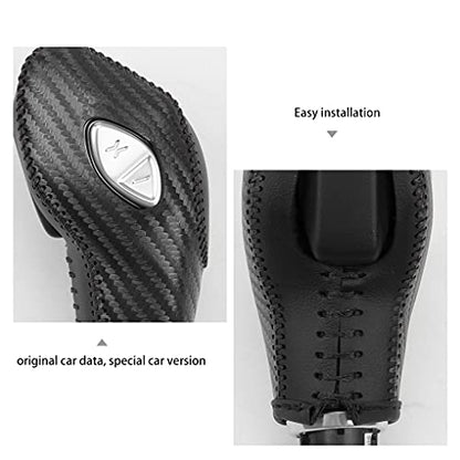 Auto Car Leather Gear Shift Knob Cover for Ford EcoSport Escape/Fusion/C-Max Energi Wagon/Fiesta/Focus/Transit Accessories