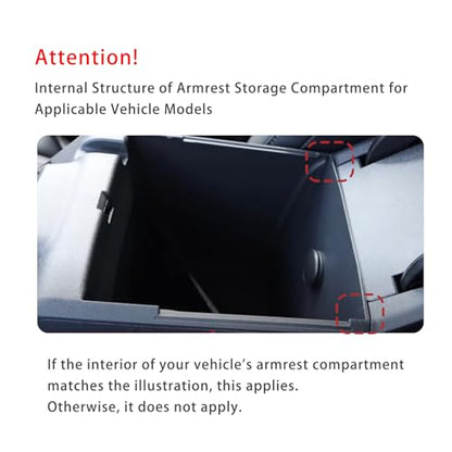 Center Console Gun Safe Vault - TuoJue Console Safe Lock Box Compatible with 2021-2026 Ford Bronco With Full Floor Console Model, with Superior Fingerprint Lock, Center Console Organizer