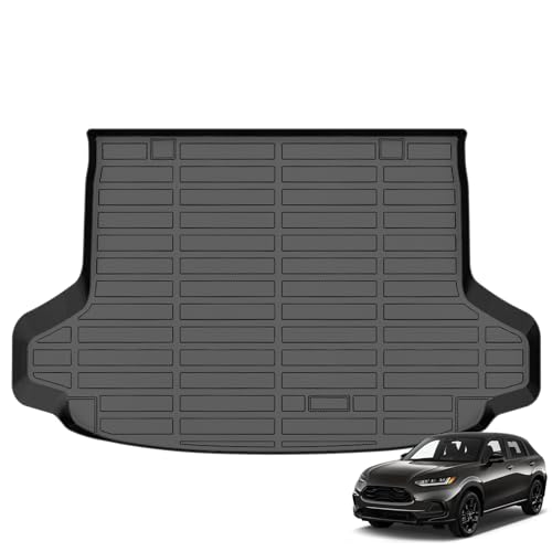 GINOWY-Cargo Liner for Honda HR-V 2023-2025 2026, All Weather 2024 HRV Trunk Mat Waterproof Cargo Mat TPE Durable Easy to Clean Non-Slip HRV Accessories Mat Black - style: For Honda HRV 2023-2026