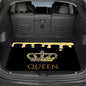 Universal Car Trunk Mat 29" x 39", Yellow Queen Crown All Weather Trunk Protection Cargo Liner, Durable Cargo Mat Rear Trunk Liner, Stylish Vehicle Interior Accessories Suitable for Most Car Models - color: Queen Crown
