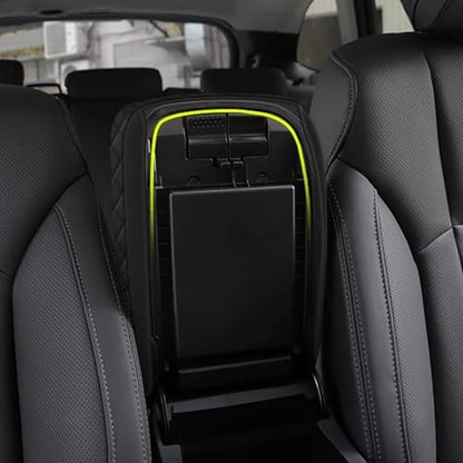 AOMSAZTO Armrest Center Console Cover for 2021 2022 2023 2024 2025 Subaru Outback Legacy Accessories Leather Armrest Cover Arm Rest Box Lid Cover Seat Protector - size: 2021-2025 Subaru Outback