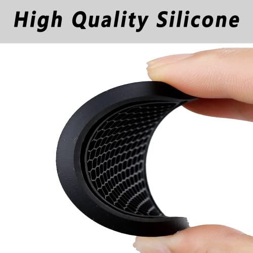 ZSDY Car Cup Coaster, 4PCS Universal Auto Non-Slip Cup Holder Embedded in Ornaments Silicone Coaster, Car Interior Accessories Sets, Black - color: Black