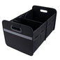 Trunk Organizer for car, Foldable Cargo storage, Black 55L, for SUV Car Truck, 600D Waterproof Oxford Polyester, 2 Compartments With Handle, Car seat storage box