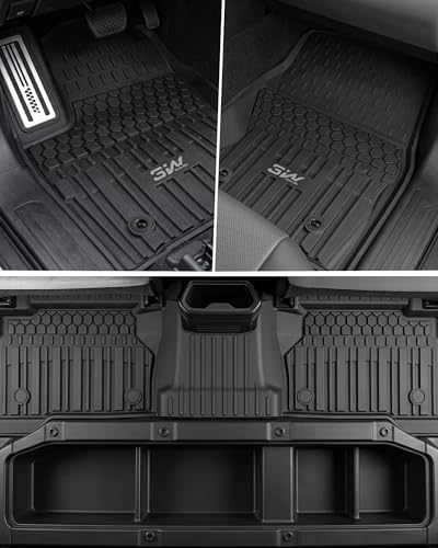 3W Floor Mats for Toyota Tacoma 2024-2026 Double Cab Auto Tran(Not Fit Hybrid & XtraCab) with Metal Pedals, TPE All Weather Custom Fit Floor Liner for Tacoma TRD/SR/SR5/limited Car Liners. - size: 6. Tacoma|24-26|Floor Mats&|Metal Pedal