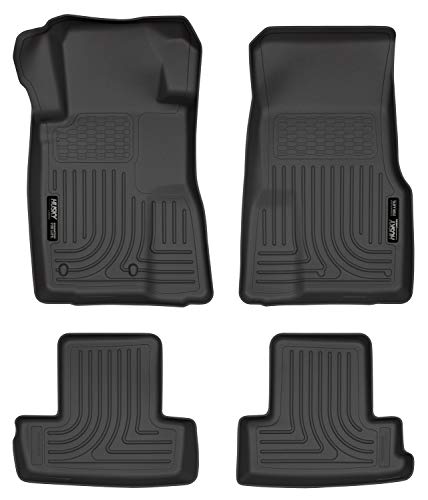 Husky Liners Weatherbeater Floor Mats | Fits 2010-2014 Ford Mustang | Front & 2nd Row, 4-pc Black - 98371