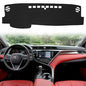 Dashboard Dash Cover Mat for Toyota Camry 2018 2019 2020 2021 2022 2023 Polyester Custom Fit Toyota Camry Accessories Dash Cover Black Trim (Camry 2018-2023, Black) - size: Toyota Camry 2018-2023