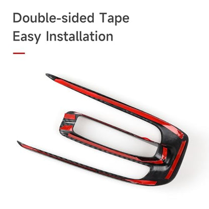 Gas 2PCS Gear Shift Panel Decals for Honda CRV 2017 2018 2019 2020 2021 2022 Accessories CR-V ABS Carbon Fiber Stickers - color: 2pcs Gas Gear Shift Panel
