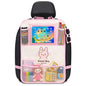 Backseat Car Organizer for Kids, Car Seat Organizer with 11” Touch Screen Tablet Holder, Rear Seat Storage Bag with Drink Pockets, Anti-Kick Seat Back Protector for Travel (Pink Rabbit)