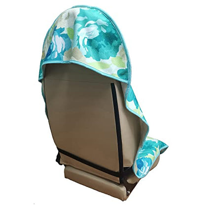 Car Seat Cover Protector Front Seats,for Gym Workout,Running,Swimming,Beach and Hiking,Waterproof Sweat Towel Bucket Seat Covers for Cars SUV Trucks (Chrysanthemum, 1Pcs)