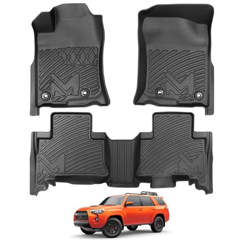 Floor Mats Custom for 2013-2024 Toyota 4Runner (7 Seats & 5 Seats), All Weather Cover Protection Waterproof Black TPE Automotive Floor Liner Front & Rear Row Full Set Car Mats 2014-2024 Lexus GX460 - size: 3PCS (2Row), style: For 2013-2024 | Toyota 4Runne