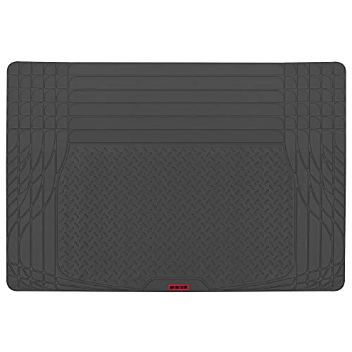 Motor Trend FlexTough SUV Cargo Liner & Car Trunk Mat - Universal Trim-To-Fit All Weather Cargo Mats for Back of SUV - SUV Trunk Mat & Trunk Liner Floor Mat Cargo Cover - Trunk Cover 47.5"in x 32.2"in