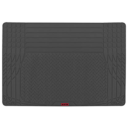 Motor Trend FlexTough SUV Cargo Liner & Car Trunk Mat - Universal Trim-To-Fit All Weather Cargo Mats for Back of SUV - SUV Trunk Mat & Trunk Liner Floor Mat Cargo Cover - Trunk Cover 47.5"in x 32.2"in