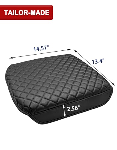 KBH Center Console Armrest Cover for 2025 2026 Ford Expedition, Durable Arm Rest Cover for Car, Thick Cushion Pad Protector, Anti-Scratch, Black (Fits Bucket Seat Console Only)