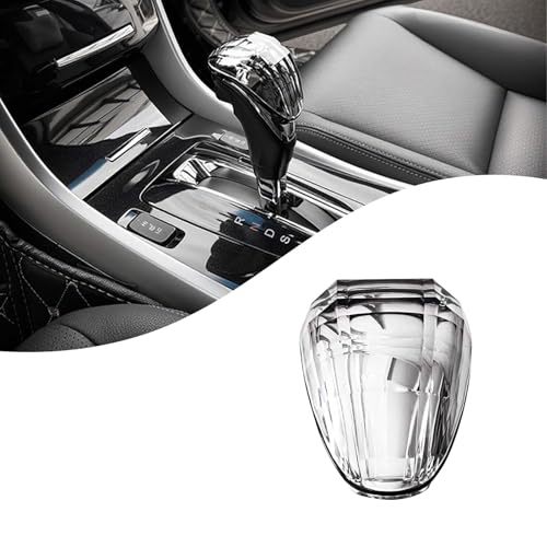 Car Center Console Shift Knob Cover Trim for Honda Accord 2012 2013 2014 2015 2016 2017, Bling Gear Shift Knob Cover, Interior Accessories, Central Shifter Stick Panel, Crystal Style, 1 PC